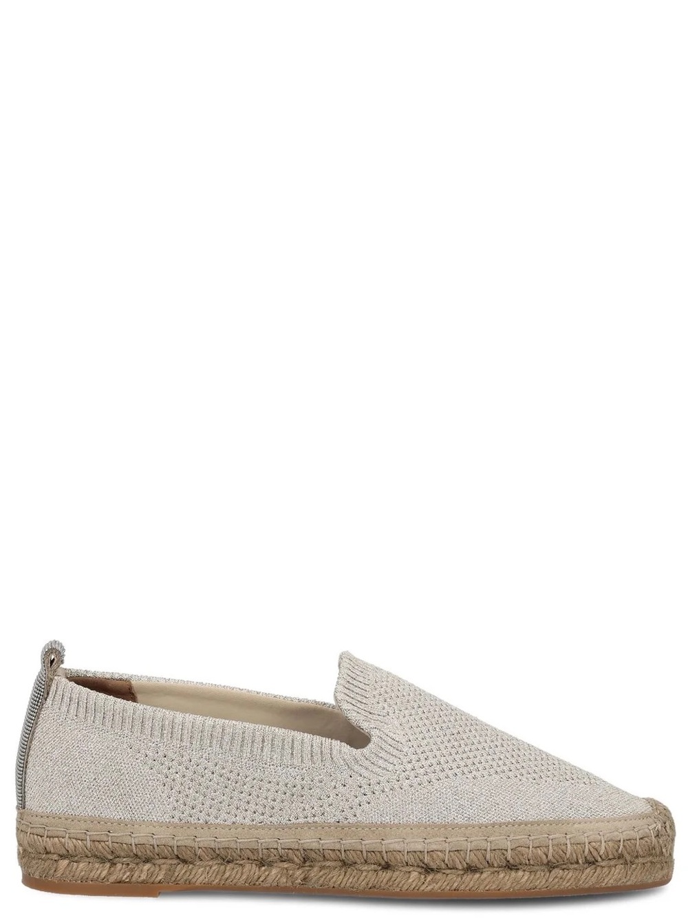 Brunello Cucinelli Monili-Trim Flat Espadrilles, NWT, In BoX +Dust Bag $1082MSRP